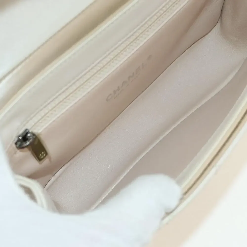Chanel Matelasse Shoulder Bag White